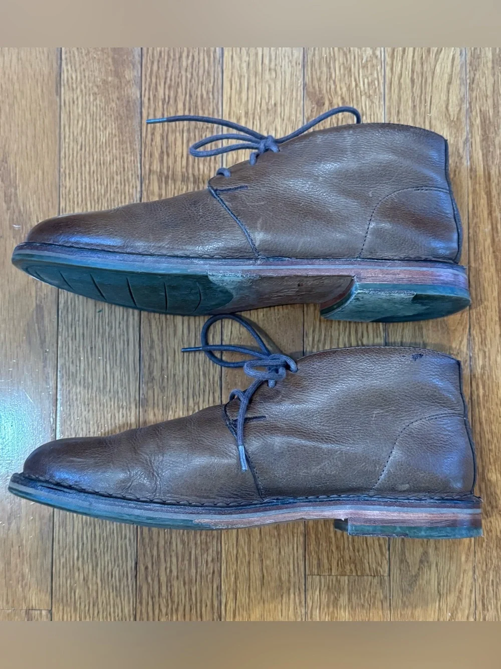 Cole Haan Men's 8M Glenn Leather Chukka Boots Brown Ankle Desert Shoes C11777